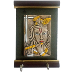 Graceful Lord Krishna Wall Key Chain Holder