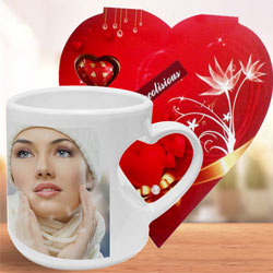 Online Personalized Coffee Mug with Homemade Chocolate