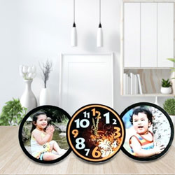 Online Personalized Table Clock with Twin Photo