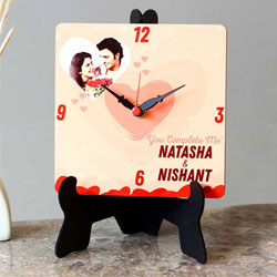 Buy Personalized Photo Square Table Clock