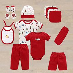 Outstanding Gift Set of Cotton Clothes for Babies	