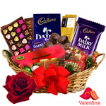 Delightful Gift Hamper Basket with Various Products
