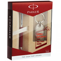 Fabulous Parker Vector Metallix Roller Ball Pen and Key Chain