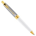 Luscious Parker's Aster Shiny White Gold Trim Ball Pen
