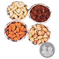 Dry Fruits in Silver Bowls