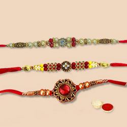 Designer Rakhi Set 3 Pcs