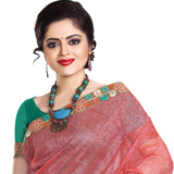Fineness’s Furor Pink Supernett Saree