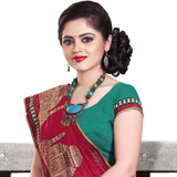 Artful Adore Maroon Supernett Saree