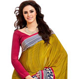 Excellent Multicolor Crepe Silk Saree
