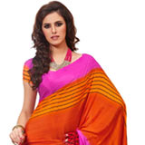 Heart Touching Multicolor Crepe Silk Saree
