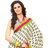 Enchanting Multicolor Crepe Silk Saree