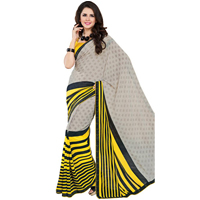 Outstanding Multicolor Faux Georgette Saree