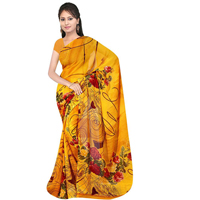 Dazzling Womens Georgette Printed Saree from Suredeal