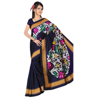 Flattering Printed Art Silk Saree