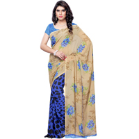 Wholesome Brightness Faux Georgette Saree