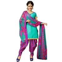 Chic Suredael Multicolour Printed Cotton Suit for Women
