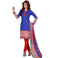 Attractive Crepe and Chiffon Printed Salwar Suit from Siya