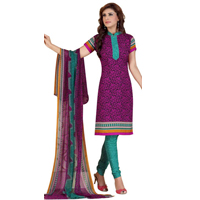Enthralling Crepe N Chiffon Printed Salwar Suit Made by Siya