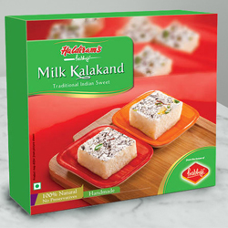 Hunger’s Gaiety Milk Kalakand Sweets Box from Haldirams