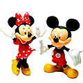 Sporty Duel Collection of Mickey Mouse N Minnie Mouse Action Figures for Smart Kids