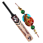 Impressive Rakhi Wishes Gift of Cricket Bat with Free Rakhi, Roli Tika, Chawal for your Cricket Fan Brother