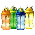 Silicone Straw Sipper-no spill (Green) 420ml