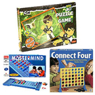 Connect 4, 60 pcs set of Ben 10 Puzzle Game and Mastermind for Young Ones Hamper