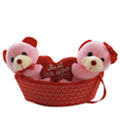 Smart Looking Pair of Teddies In a Boat with Unlimited Fun