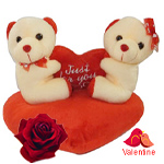 Attractive Couple Teddy with Sweet Love