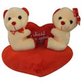 Outstanding Couple Teddy with a Heart as a Sign of Your Indulgence
