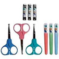 Nuby-Manicure Set On Card Nail Clipper, Scissors & Plastic Printed File