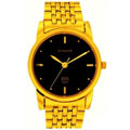 Fashionable formal watch in golden strap for gents from titan Sonata