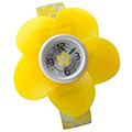 Flowery styled kids watch in yellow from Titan Zoop.