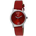 Awesome Ladies Watch in Red Colour and with Leather Straps from Titan Fastrack