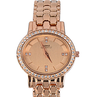 Stone Studded Rose Gold Watch for Women