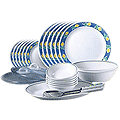 Full Dinner Set for 4 from La Opala