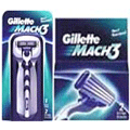 A pack of shaving razor and Cartridges from Gillette