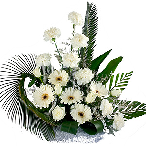 Magnificent Arrangement of 2 Dozen White Blooms