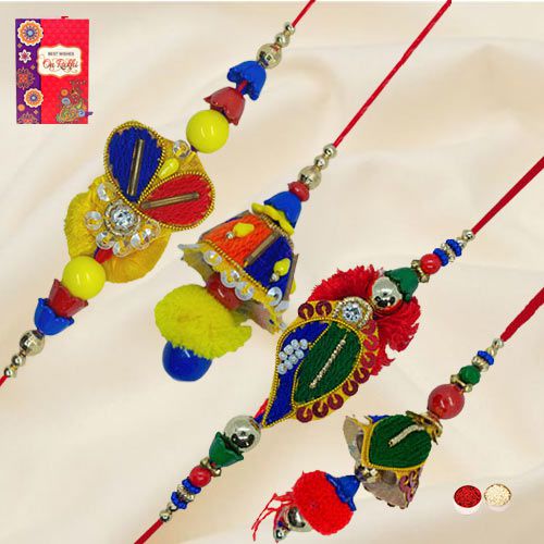 Enticing Family Rakhi for Bhaiya and Bhabhi