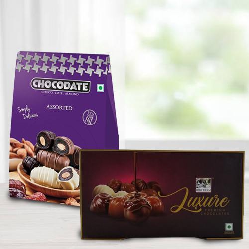 Delicious Choco Date  N  Truffle Chocolate Duo