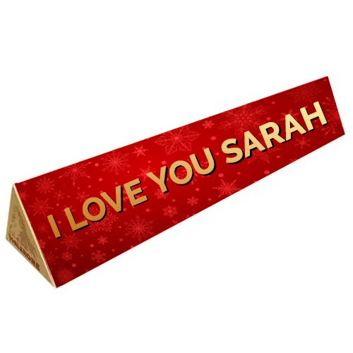 Customized Name Swiss Toblerone Chocolate Bar