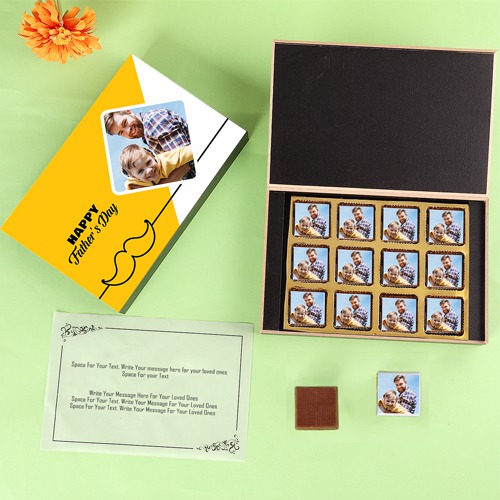 Scrumptious Customized Chocolates Box for Dad
