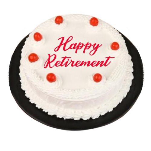 Retirement Vanilla Cake