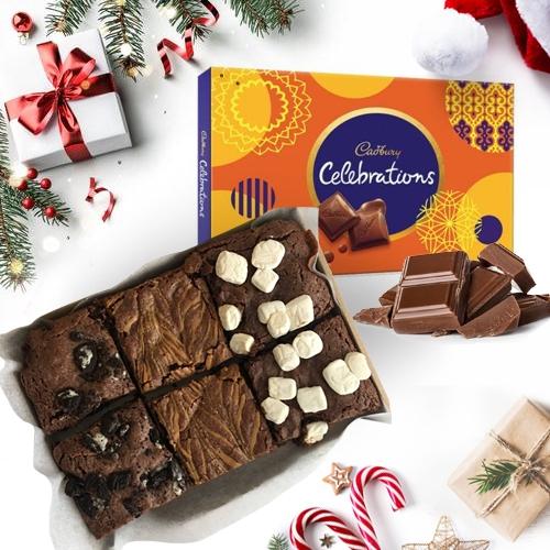 Luscious Brownie with Cadbury Celebration Pack