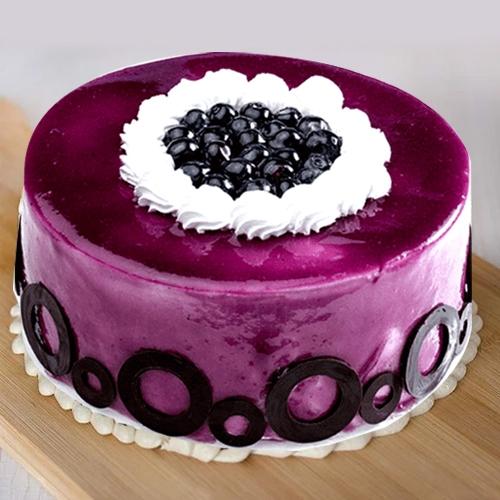 Luscious Blueberry Flavor Cake