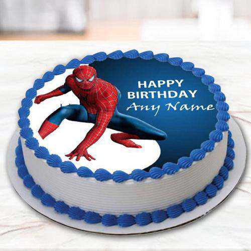 Tasty Spiderman Photo Cake