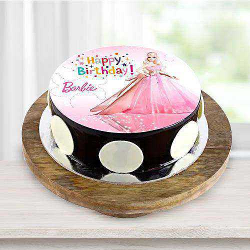 Exceptional Barbie Photo Cake for Little Princess