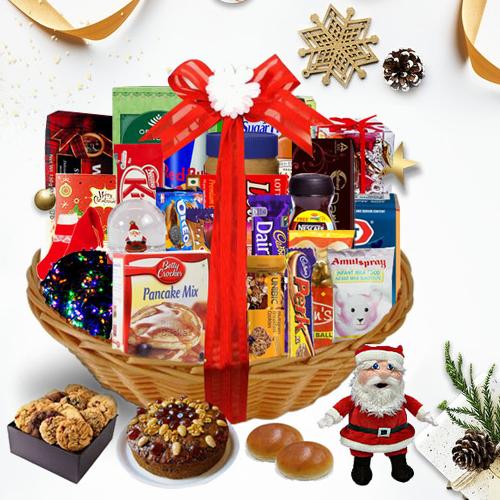 Embrace the Dazzling Season Christmas Basket<br>