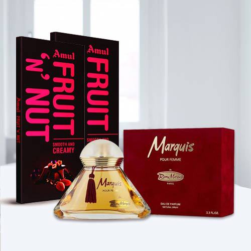 Remy Marquis Pour Perfume with Amul Chocolate