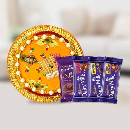Assorted Cadbury Chocolates n Pooja Thali